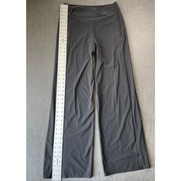 Athleta Cosmic‎ Wide Leg Pants Womens 8 Black Stretch Athletic Yoga Athleisure - Picture 4 of 13